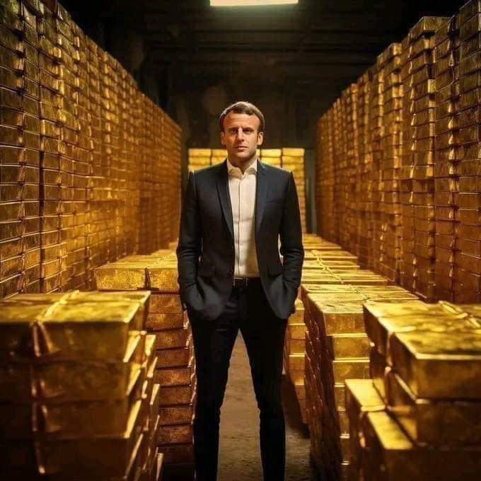 تحتل فرنسا التي لا يوجد بها مناجم ذهب المرتبة الرابعة في العالم باحتياطي 2436 طناً من الذهب